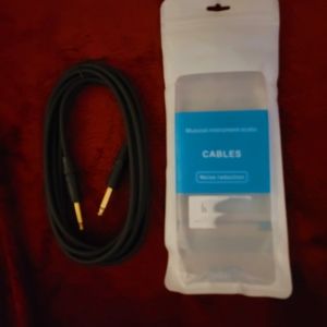 🔥🔥HP🔥🔥9-13-24🔥🔥NWT COOLMUSIC PROFESSIONAL GUITAR AUDIO CABLE BLACK 1.9"